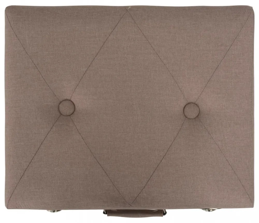 barna kárpitozott tárolóülőke 40 cm