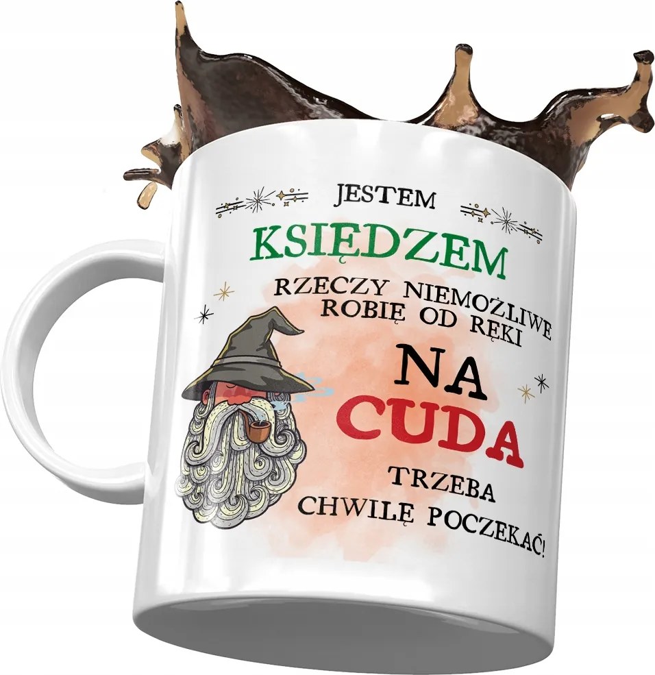 Bögre A Papnak Várni Kell Pillanatok Ajándék Nyomtatott Fotóval