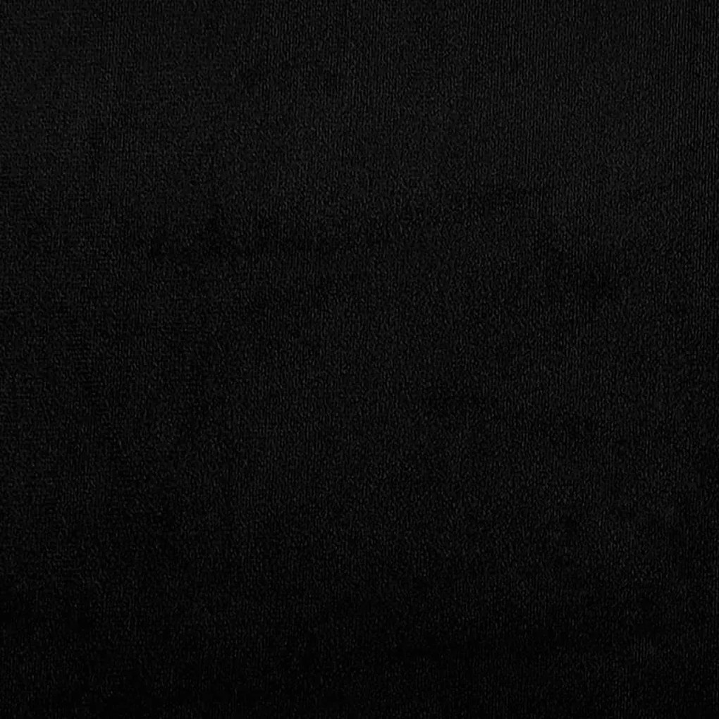 kétszemélyes fekete mikroszálas szövetkanapé 120 cm