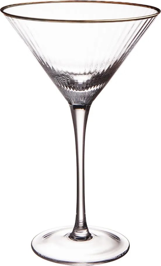 GOLDEN TWENTIES Martini pohár arany szegéllyel 300ml