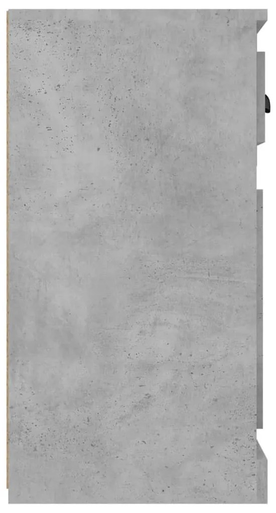 betonszürke szerelt fa tálalószekrény 70x35,5x67,5 cm