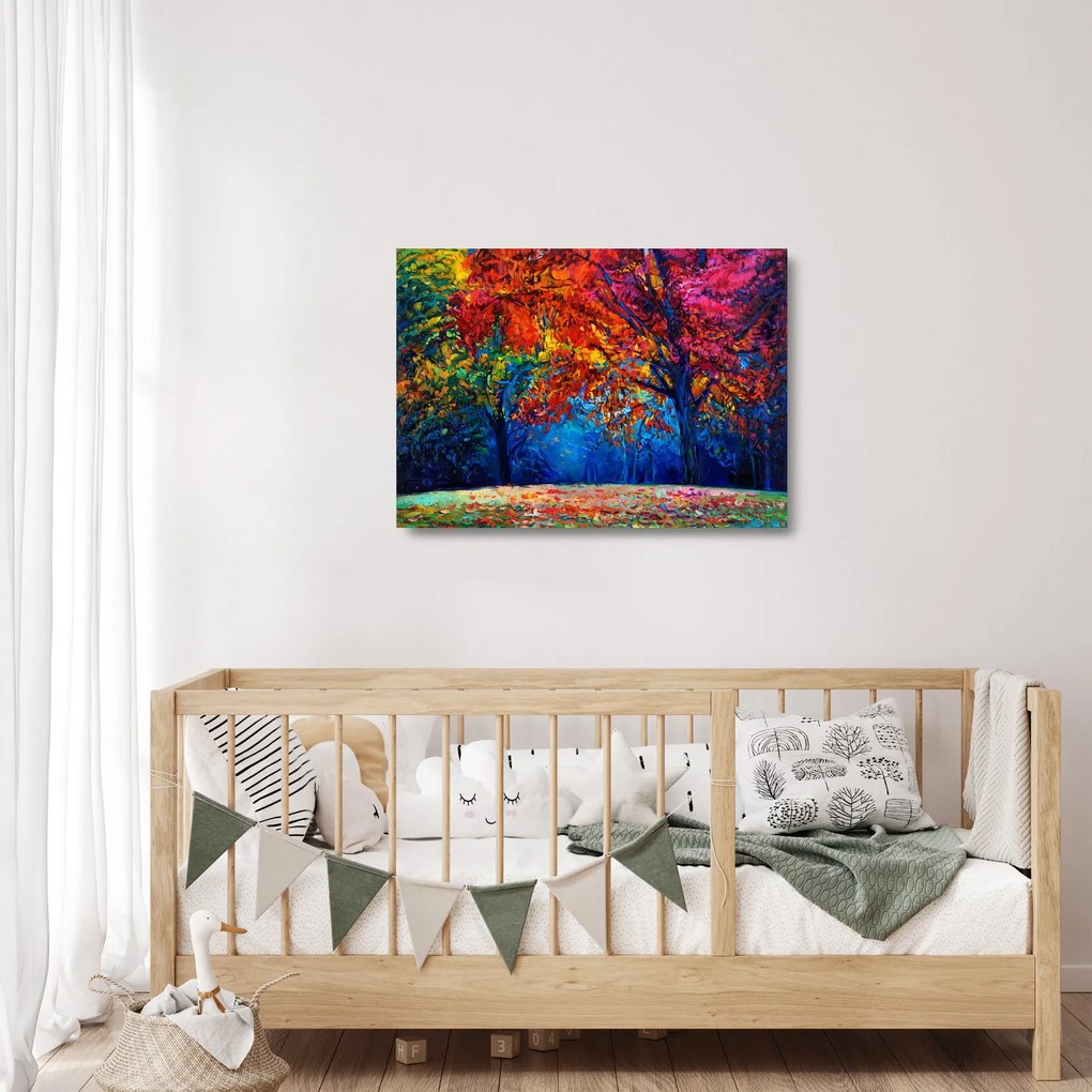 Természetfestmény képe (üvegen) (70x50 cm)