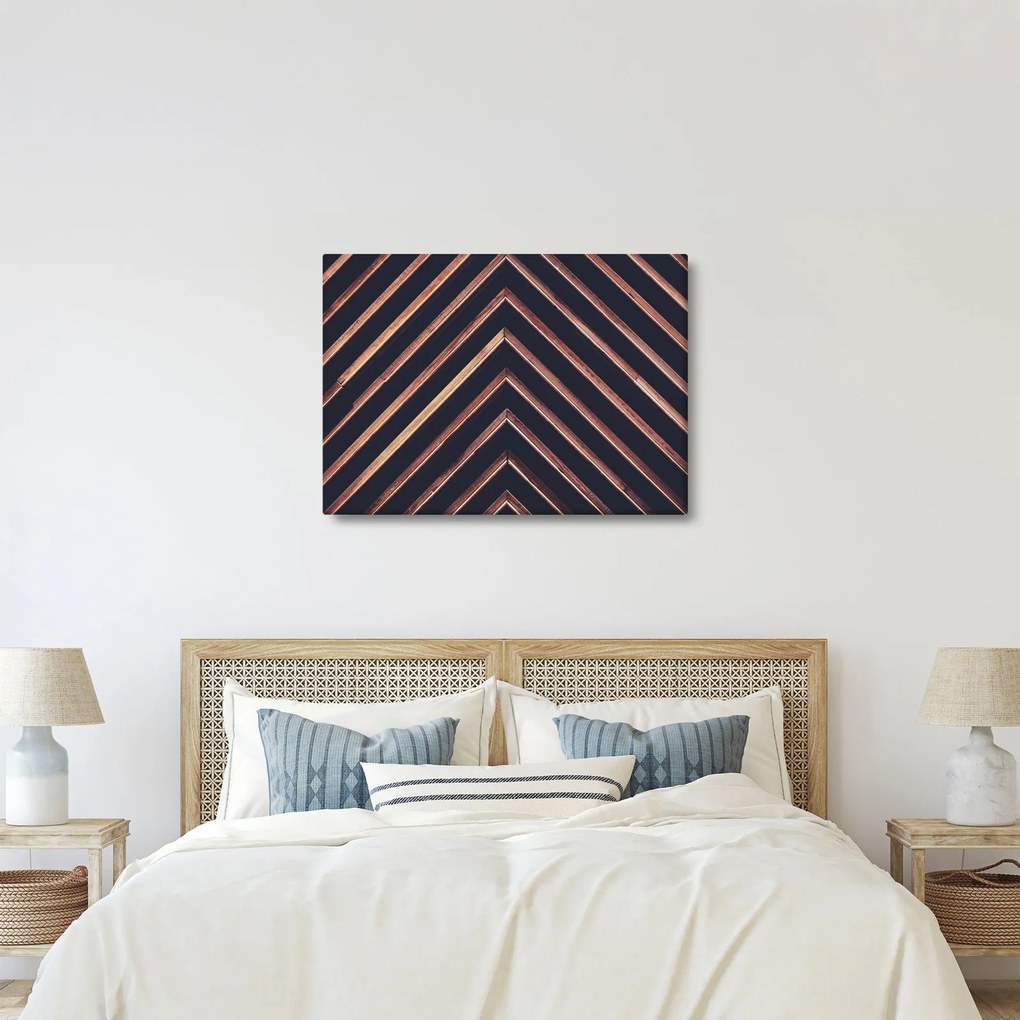 Egy fa motívum képe fekete alapon (70x50 cm)