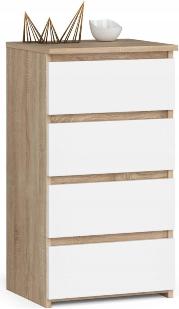 Komód szekrény 40 cm CL4 sonoma-fehér Akd