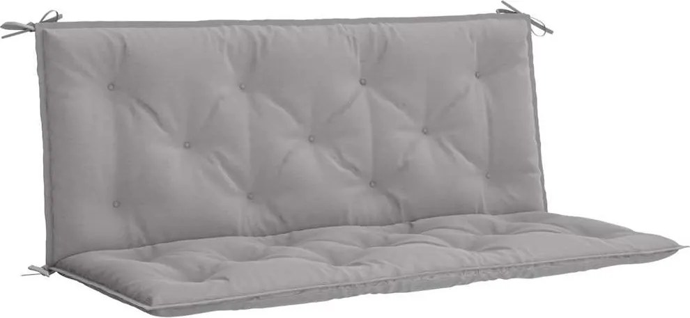 vidaXL szürke oxford szövet kerti padpárna 120 x (50+50) x 7 cm