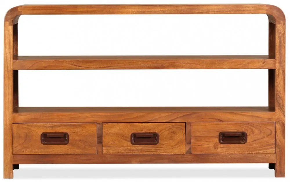 tömör akácfa TV-szekrény 90 x 30 x 55 cm