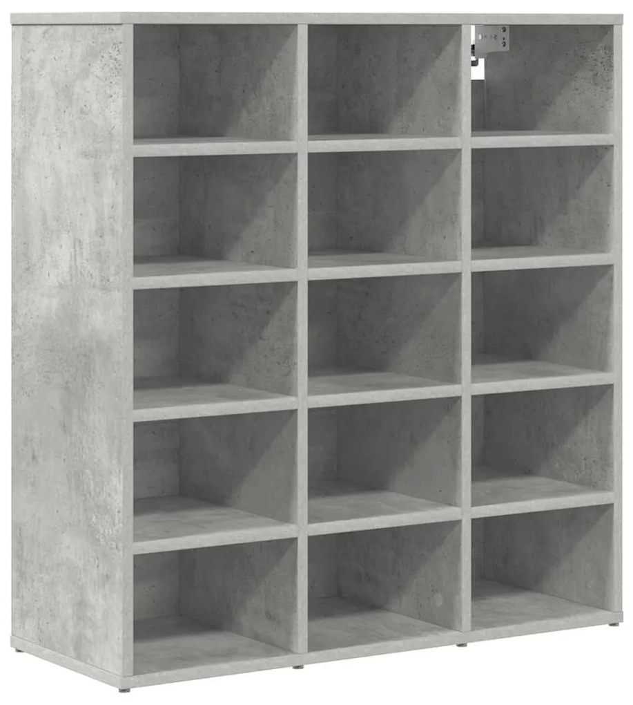 Cipősszekrény Beton szürke 77.5 x 30 x 83.5 cm Faanyag