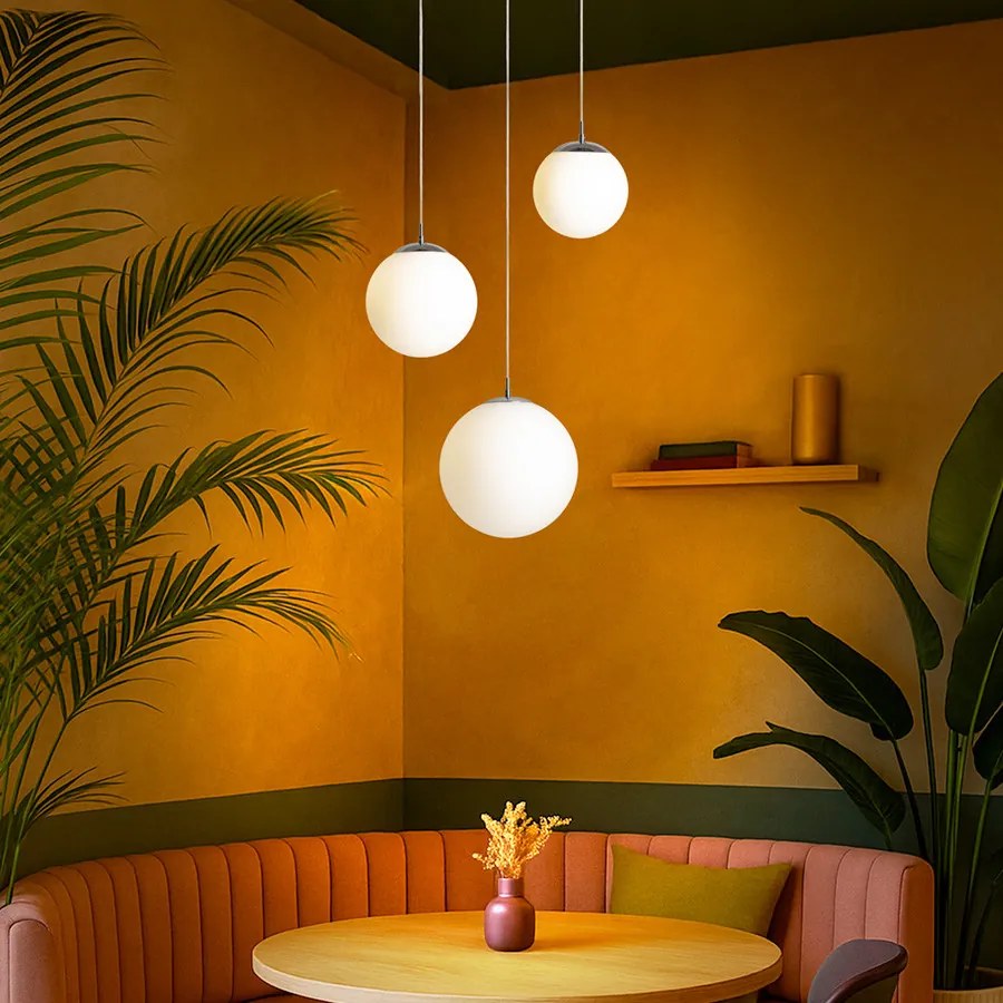 RENDL R13745 LUNA Modern Függesztett Lámpa Króm IP20