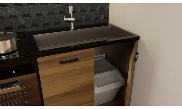 JUNE 180 cm-es tölgy konyhabútor