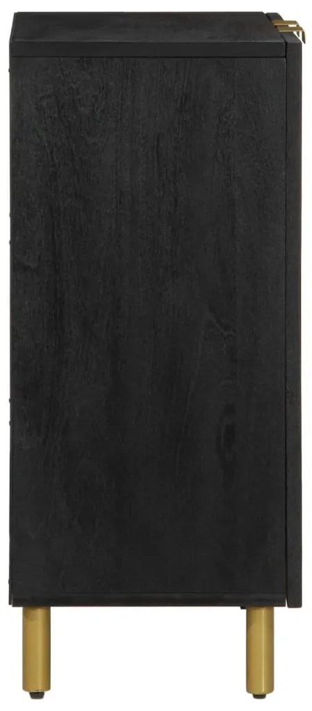 fekete szerelt fa komód 60 x 33 x 75 cm