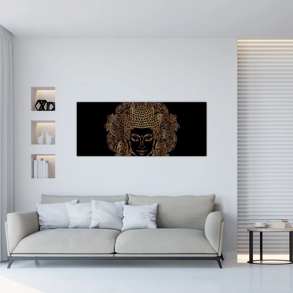 Arany Buddha képe (120x50 cm)