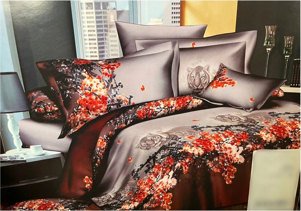 Pamut-szatén Ágyneműhuzat Garnitúra 160x200 Párnahuzatok 70x80 Cotton World Kiváló Minőség