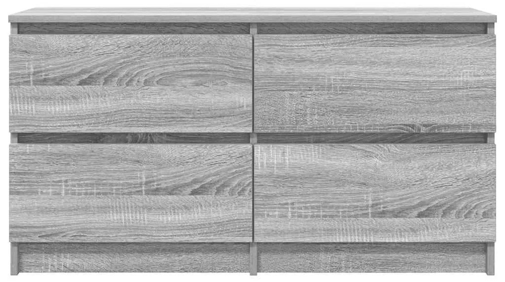 szürke sonoma színű szerelt fa TV-szekrény 100x35x54 cm