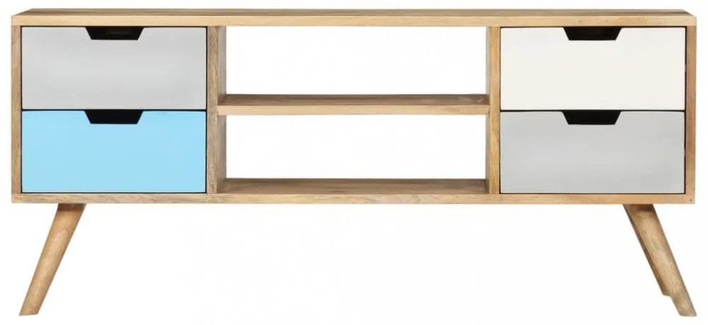 tömör mangófa TV-szekrény 110 x 35 x 48 cm