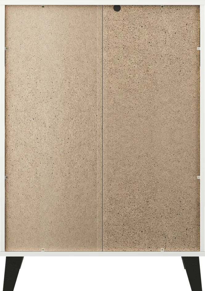 Komód, fehér, BOGAN NEW 4S70