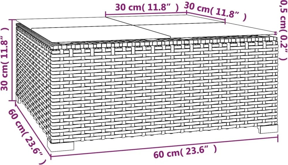 7 részes fekete polyrattan kerti ülőgarnitúra párnákkal