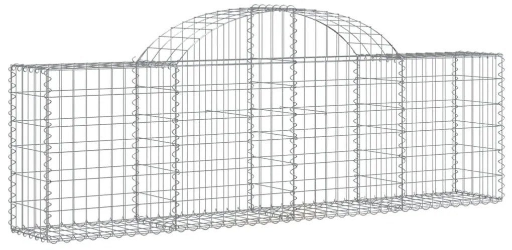 30 db íves horganyzott vas gabion kosár 200x30x60/80 cm