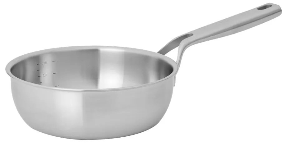 Indukciós tűzhelyhez alkalmas rozsdamentes acél edény fedővel 1,5 l Lucca 3.0 – FABINI