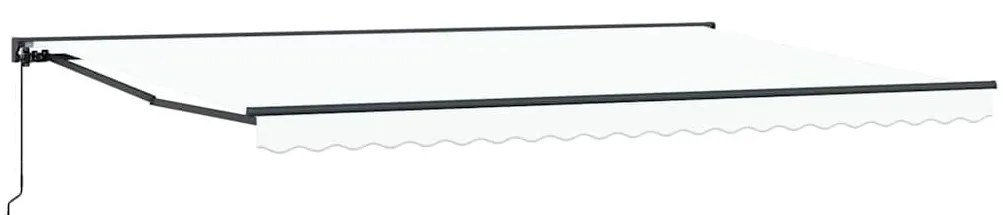 Behúzható napellenző Fehér 500x300 cm szövet