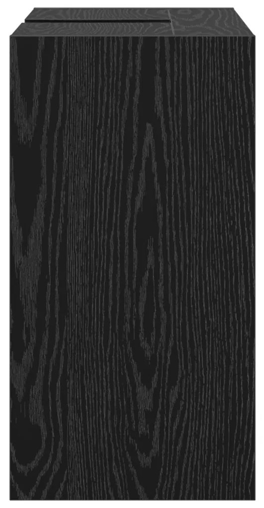 fekete tölgy mosdószekrény 63x29x55 cm szerelt fa
