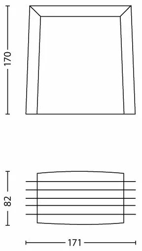 Philips - Kültéri fali lámpa SHADES 1xE27/15W/230V IP44 antracit