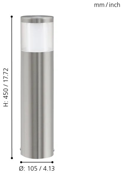 Eglo 94278 - LED kültéri világítás BASALGO 1 LED/3,7W/230V IP44