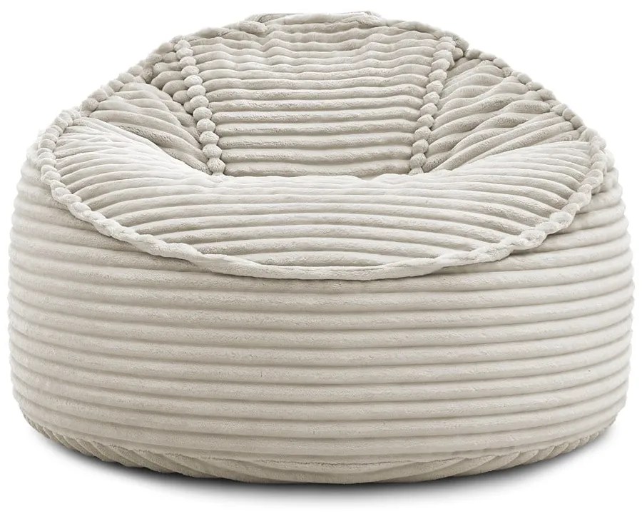 Bézs kordbársony babzsákfotel Socrate – Bobochic Paris