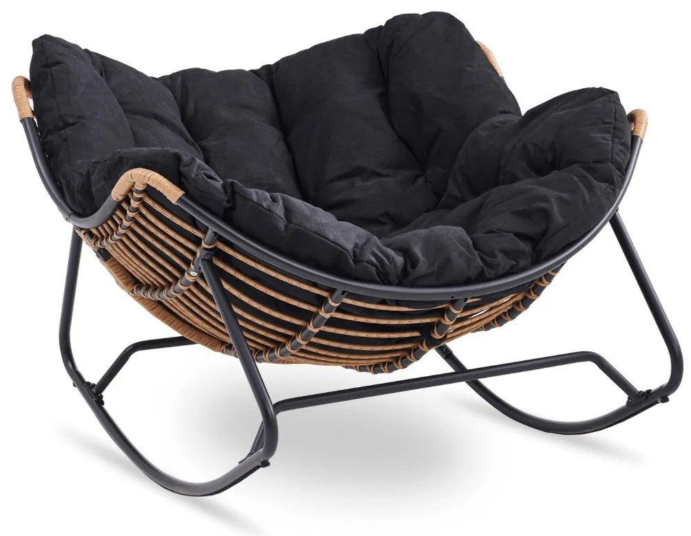 Hintafotel Fekete Párnával. ELTON