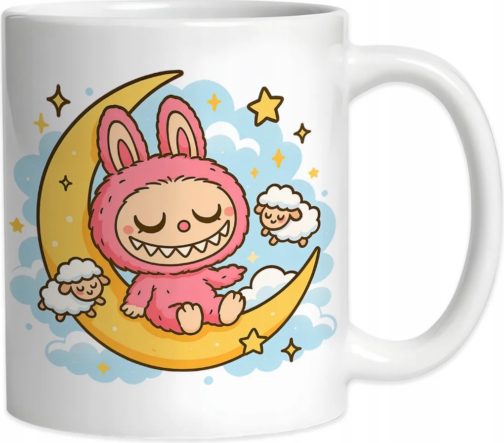 Bubu Kerámia Bögre Baba Rózsaszín Alvó Bájos Ajándék Kabala 330ml