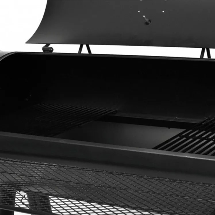 HECHT SENTINEL-MINOR Faszenes kerti grill, smoker, két tűztér