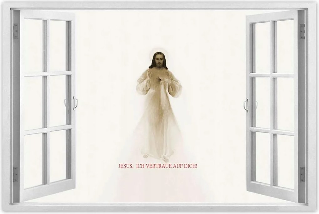 Poszterek 120x80 Jesus Ich vertraue Dich