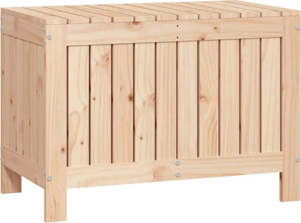 vidaXL tömör fenyőfa kerti tárolóláda 76x42,5x54 cm
