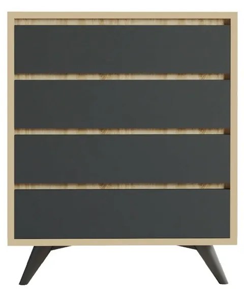 Suvera Oak and Anthracite komód
