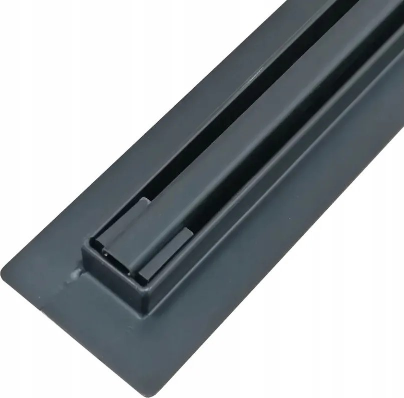 Lineáris zuhanyfolyóka 80 cm alacsony beépítés 52mm Slim Fekete