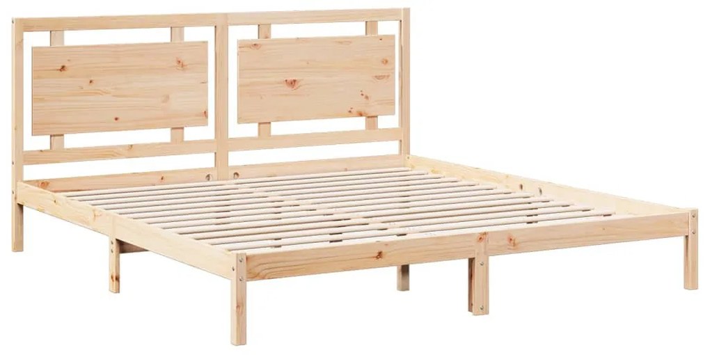tömör fa extra hosszú ágykeret matrac nélkül 200 x 220 cm
