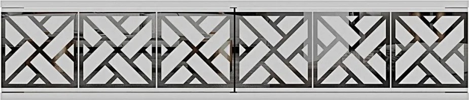 Arex komód, fehér-ezüst, 120 cm – TR555CHM1659