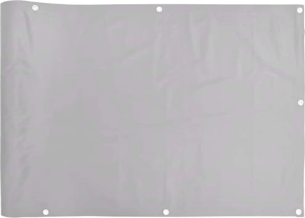 vidaXL szürke PVC belátás elleni erkélyparaván 600x90 cm