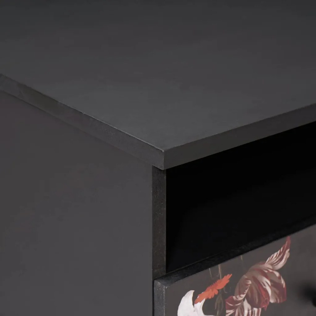 vidaXL Dohányzóasztal fiókkal Sokszínű 80 x 54 x 40 cm Tömör Mangófát