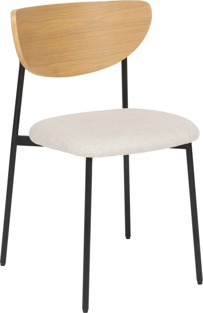 Étkezőszék barna Jaisa modern fém kárpitozott lábak