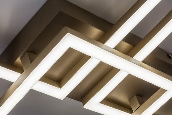 Rabalux 71500 - LED dimmelhető mennyezeti lámpa FATMA 40W/230V 3000-6500K 33x100 cm bézs+távirányító