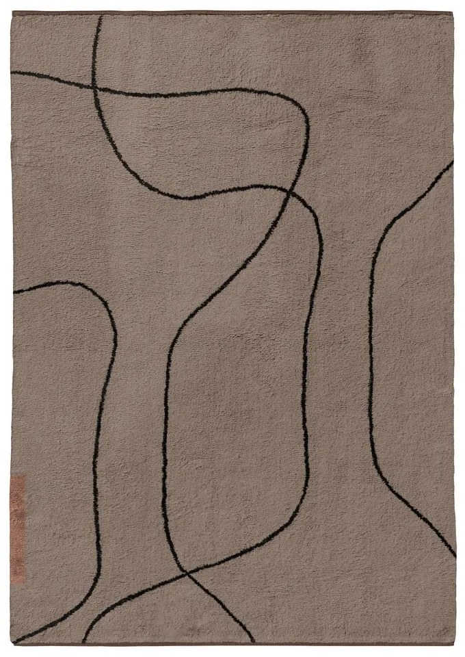 Barna mosható pamut szőnyeg 140x200 cm Shadow – Mette Ditmer Denmark