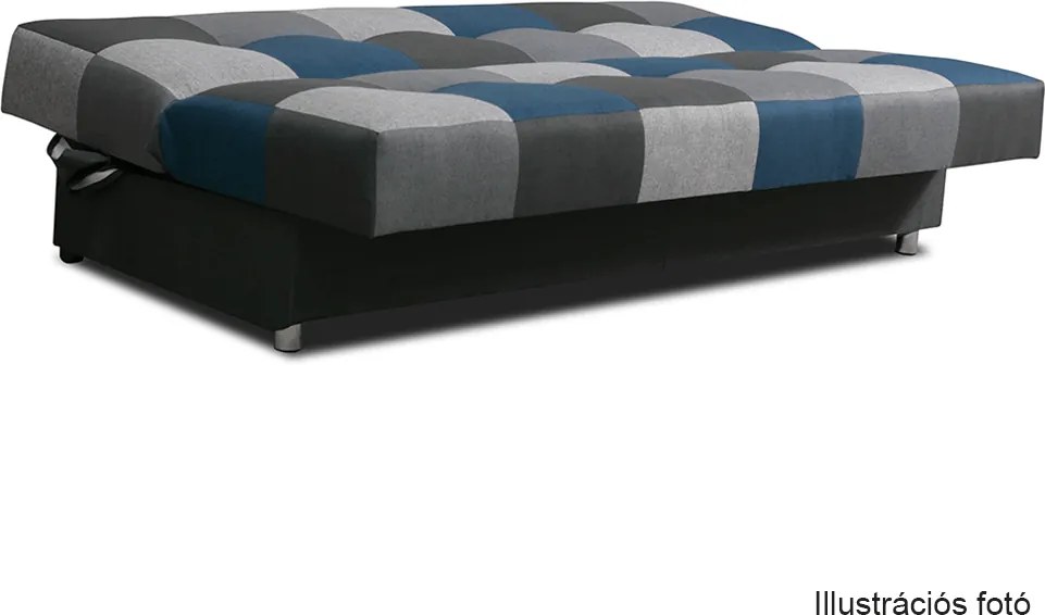 Kanapé, bordó színű anyag/szürke, ALABAMA