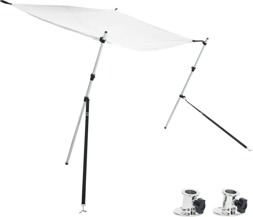 vidaXL T-alakú árnyékolóhosszabbító szettel 170x170x(113-182,5) cm