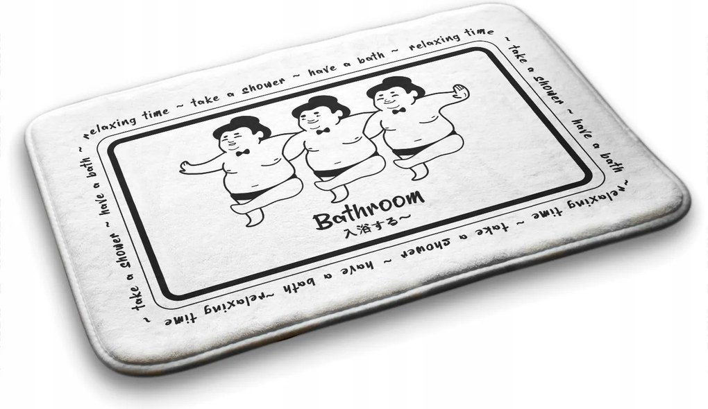 Prémium fürdőszobaszőnyeg Szumó versenyzők 90x60 cm