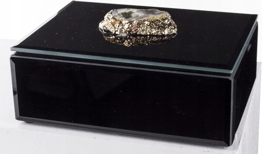 Tükrös Fekete Ékszerdoboz Glamour