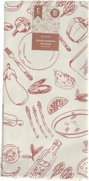 Pamut konyhai törlőkendő konyhai törlőkendő konyhai kiegészítők motívummal