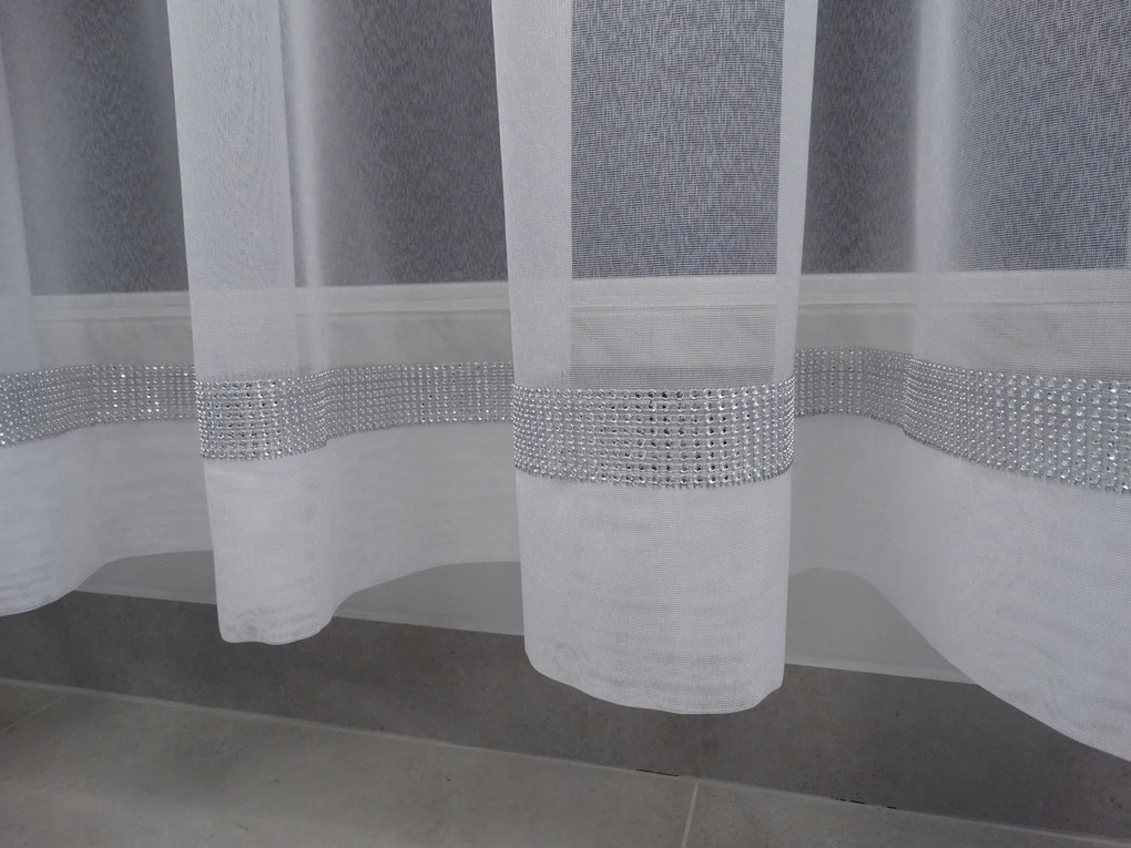 Mg Függöny 200x250cm Enzo kész cirkóniákkal Varrott