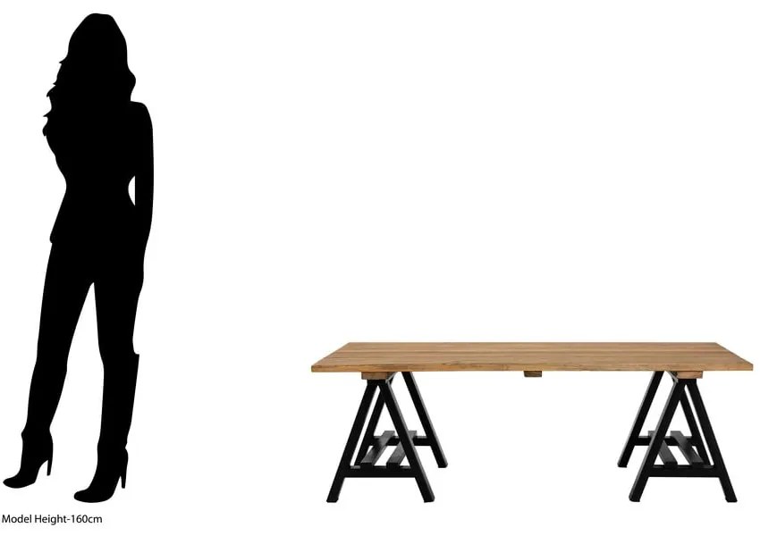 Natúr színű dohányzóasztal borovi fenyő asztallappal 80x140 cm Hampstead – Premier Housewares