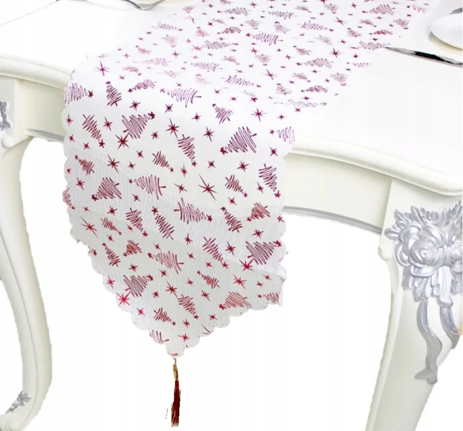 Karácsonyi Futófelület csillag asztal abrosz 36 x 180 cm