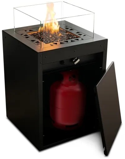 Planika Square GAS - Kültéri gáz kandalló 79,7x48 cm 10kW